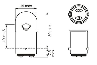 Bulb, direction indicator 1 987 302 237