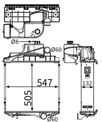 Radiador, refrigeración del motor