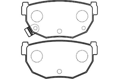 Kavo Parts Stabdžių trinkelių rinkinys, diskinis stabdys