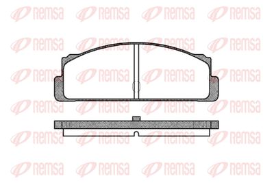 Комплект тормозных колодок, дисковый тормоз REMSA 0022.10 для FIAT 132
