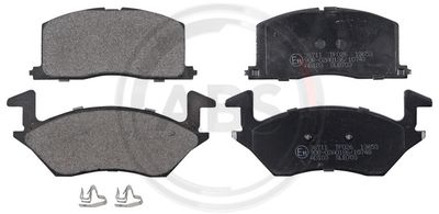Комплект тормозных колодок, дисковый тормоз A.B.S. 36711 для TOYOTA STARLET