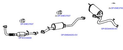 Изпускателна система OPTIMAL OP-EXSLR060