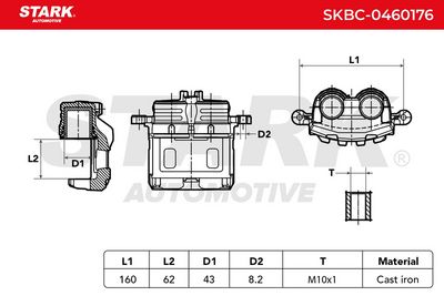 спирачен апарат STARK SKBC-0460176