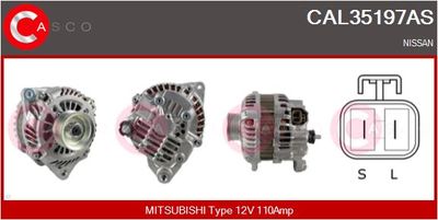 CASCO CAL35197AS Генератор  для NISSAN 350 (Ниссан 350)