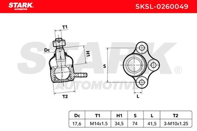 Шарнири STARK SKSL-0260049