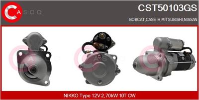 Стартер CASCO CST50103GS для MITSUBISHI L300