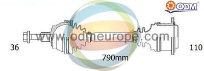 Приводной вал Multiparts 18-216400 для VW T-ROC
