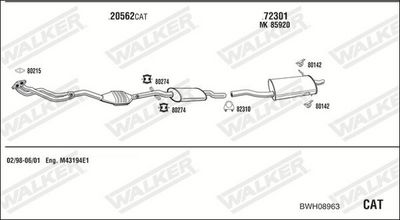 Изпускателна система WALKER BWH08963