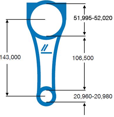 мотовилка (биела) IPSA CO003700