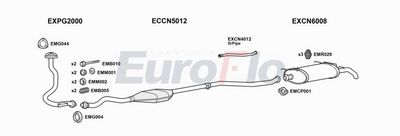 Układ wydechowy EUROFLO CNAX15D1001B