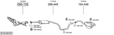 Изпускателна система BOSAL SYS16767