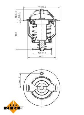 Thermostat, coolant 725119