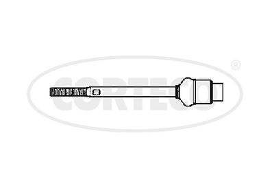 CORTECO 49396818 Наконечник рулевой тяги  для SUBARU LEONE II (AB) 1600