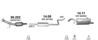 SISTEM DE ESAPAMENT POLMO POLMO01026