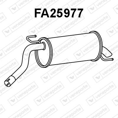 Глушитель выхлопных газов конечный VENEPORTE FA25977 для FIAT 500L