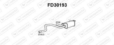 VENEPORTE FD30193 Глушитель выхлопных газов  для FORD MONDEO I седан (GBP) 2.5 i 24V