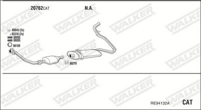 ABGASANLAGE WALKER RE94132A