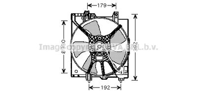 Вентилятор, охлаждение двигателя AVA QUALITY COOLING SU7506 для SUBARU IMPREZA