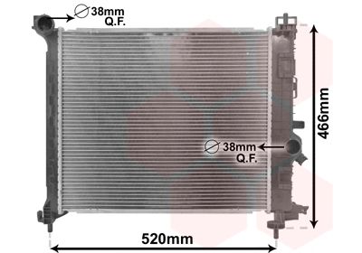 Радиатор, охлаждение двигателя VAN WEZEL 37002561 для OPEL MERIVA