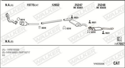 Изпускателна система WALKER VW25006