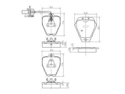 комплект спирачно феродо, дискови спирачки A.Z. Meisterteile AZMT-44-022-1432
