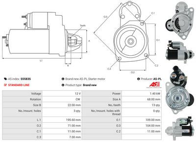 STARTER AS-PL S5583S 4