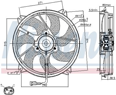 VENTILATOR RADIATOR NISSENS 85606 5