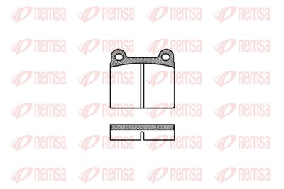 Комплект тормозных колодок, дисковый тормоз REMSA 0006.00 для AUDI SUPER