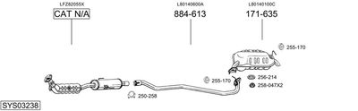 ABGASANLAGE BOSAL SYS03238