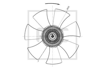 Fläkt, motorkylning PE AUTOMOTIVE 250.157-00A