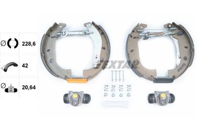 Комплект тормозных колодок TEXTAR 84037003 для FIAT MERENGO