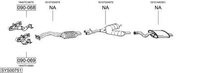 Изпускателна система BOSAL SYS00751
