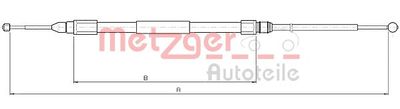 METZGER 10.4268 Трос ручного тормоза  для BMW X3 (Бмв X3)