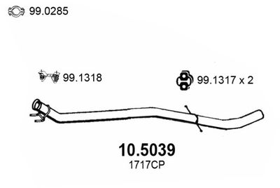 Rura wydechowa ASSO 10.5039