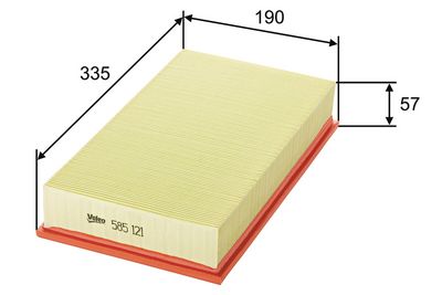 въздушен филтър VALEO 585121