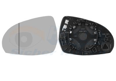 Szkło lusterka, lusterko zewnętrzne VAN WEZEL 2902837