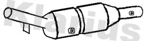 Filtr sadzy / filtr cząstek stałych, układ wydechowy KLARIUS 391022