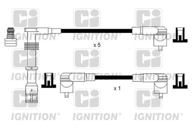 Комплект проводов зажигания QUINTON HAZELL XC1156 для AUDI 200
