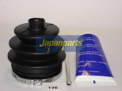 JAPANPARTS Gofruotoji membrana, kardaninis velenas