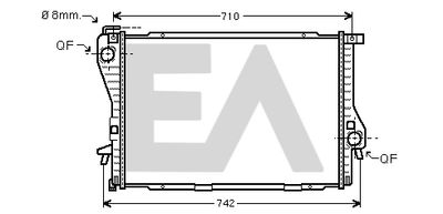 EACLIMA 31R07129 Радиатор охлаждения двигателя  для BMW Z8 (Бмв З8)