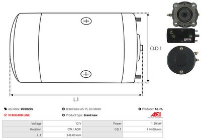 MOTOR ELECTRIC AS-PL DC9026S 3