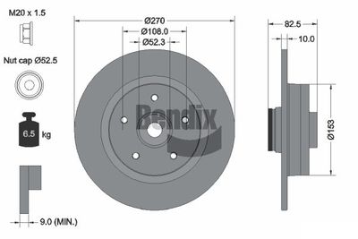 BENDIX Braking BDS1483 Тормозные диски для RENAULT MEGANE II Coupé-Cabriolet (EM0/1_) 2.0 dCi BENDIX Braking BDS1483 Тормозные диски для RENAULT MEGANE II Coupé-Cabriolet (EM0/1_) 2.0 dCi