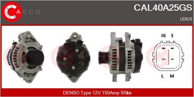 GENERATOR / ALTERNATOR CASCO CAL40A25GS