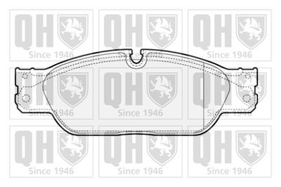 QUINTON HAZELL BP1614 Тормозные колодки и сигнализаторы  для JAGUAR S-TYPE II (X200) 2.7 D