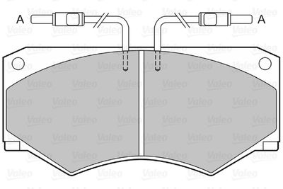 Brake Pad Set, disc brake 598613