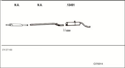 Układ wydechowy WALKER CI70014