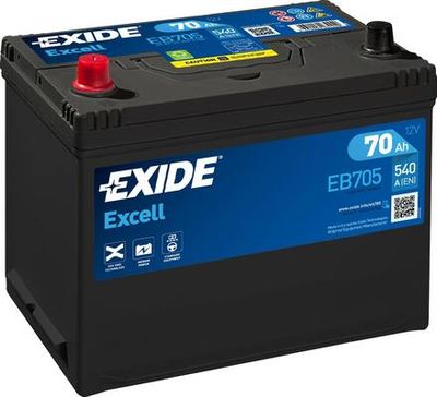 Стартерная аккумуляторная батарея EXIDE EB705 для ISUZU D-MAX