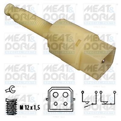 MEAT & DORIA 35024 Выключатель стоп-сигнала  для AUDI ALLROAD (Ауди Аллроад)