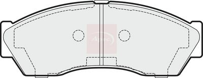 APEC Brake Pad Set, disc brake PAD1478