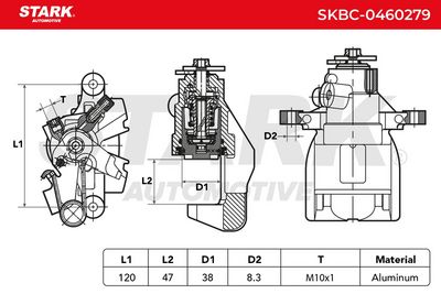 спирачен апарат STARK SKBC-0460279